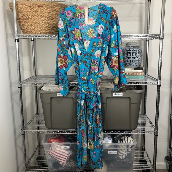 Anthropologie Other - PLUM PRETTY SUGAR x BHLDN | floral bridesmaid robe